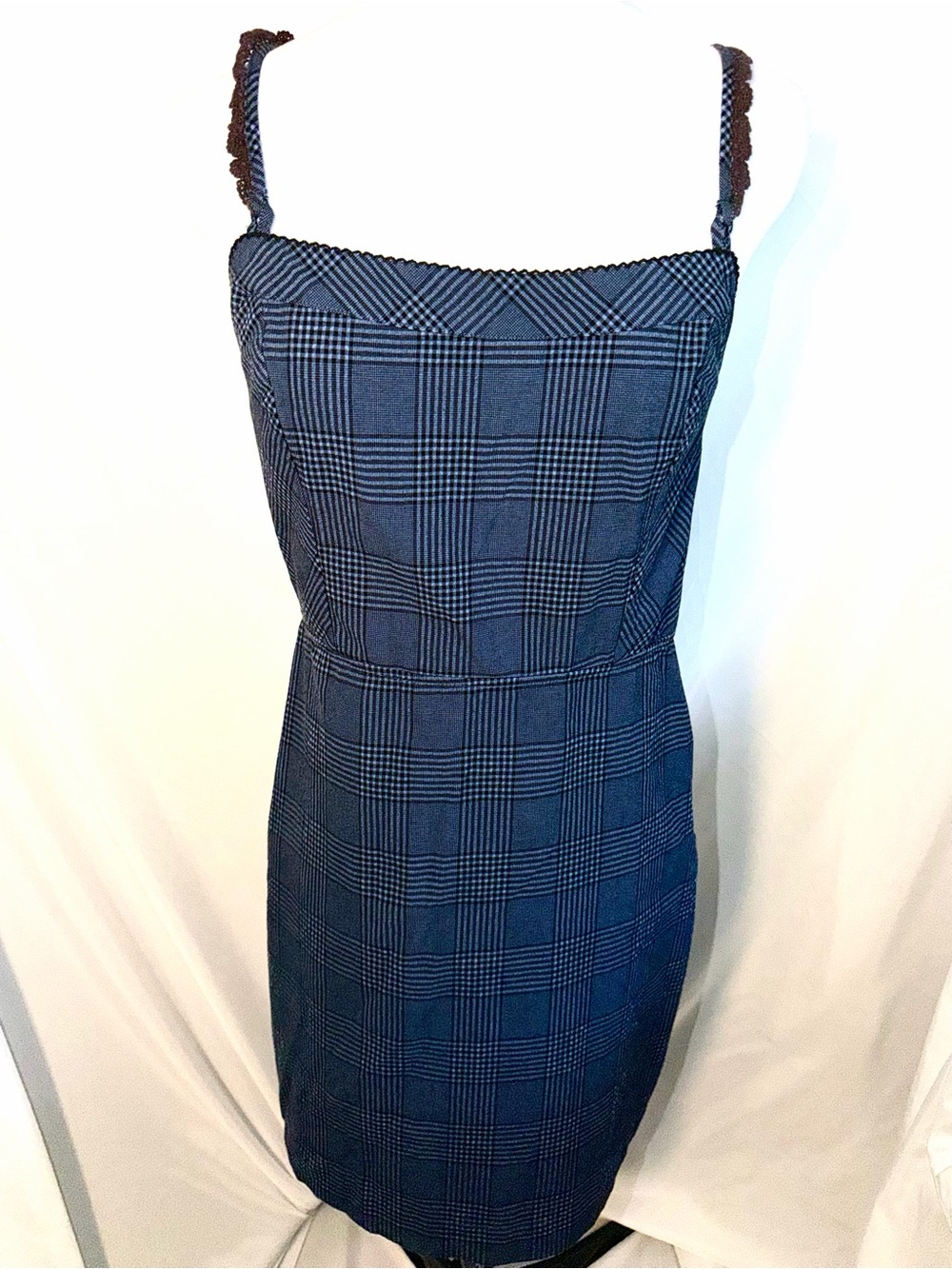 Intimately Free People Plaid Apron Mini Dress